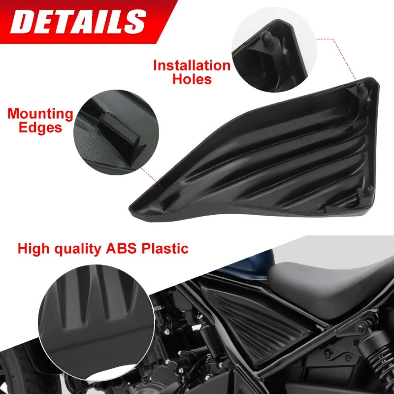 

2PCS Motorcycle Accessories Motorcycle Side Frame Cover Panel Engine Fairing Accessories For-Honda Rebel CMX300 CMX500 2017-2022