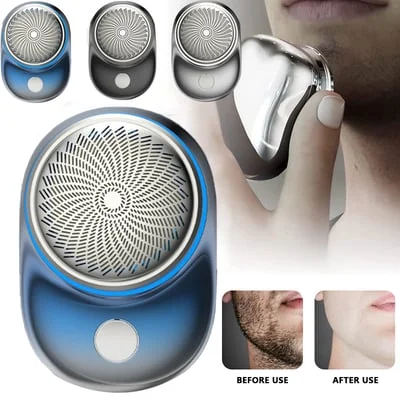 

New Powerful Storm Shaver for Men Mini Portable Electric Travel Shaver Rechargeable Wet and Dry Use Face Beard Razor 2023