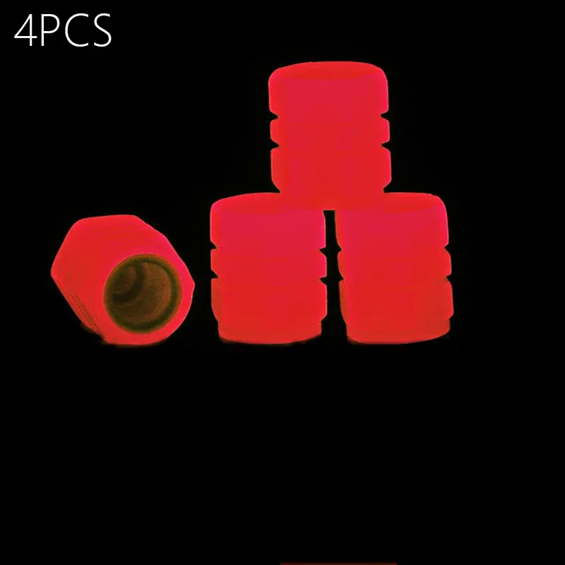 

4/8 шт. красочные светящиеся колпачки для клапанов шин, флуоресцентные ночные колпачки для мотоцикла, велосипеда, ночные светящиеся колпачки, декоративные насадки, аксессуары для шин