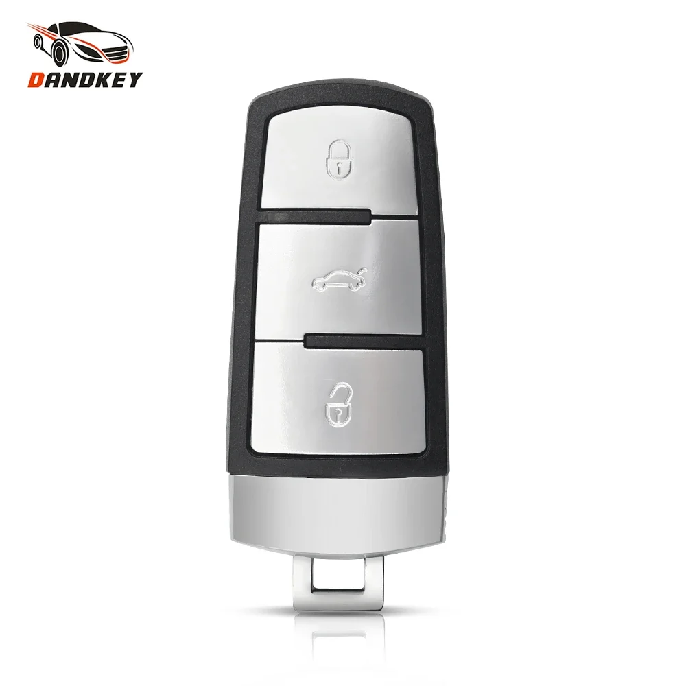 

Dandkey 3 кнопки смарт-карта дистанционный Автомобильный ключ оболочка брелок для Volkswagen VW Passat CC B6 B7 B7L 3C R36 Maogotan B5