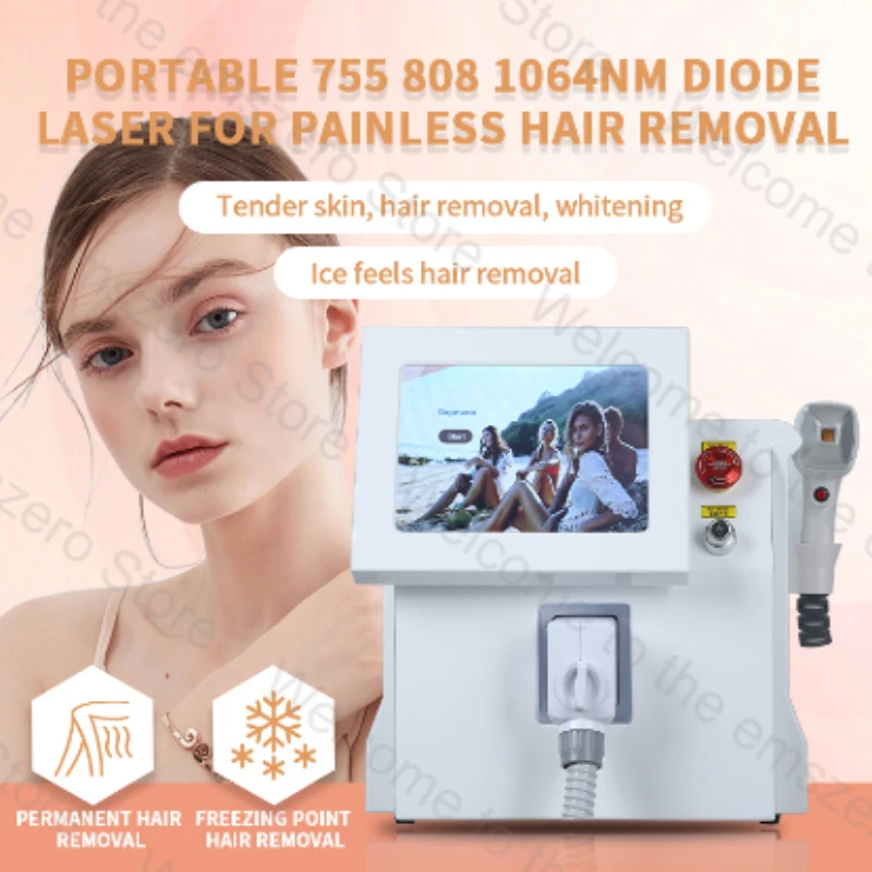 

2022 NEW High power Permanent 755nm 808nm 1064nm diode elight Permanent hair removal machine