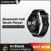 keshuyou k60 smart watch men call music playback sport fitness watch full touch heart rate bluetooth women clock for android ios