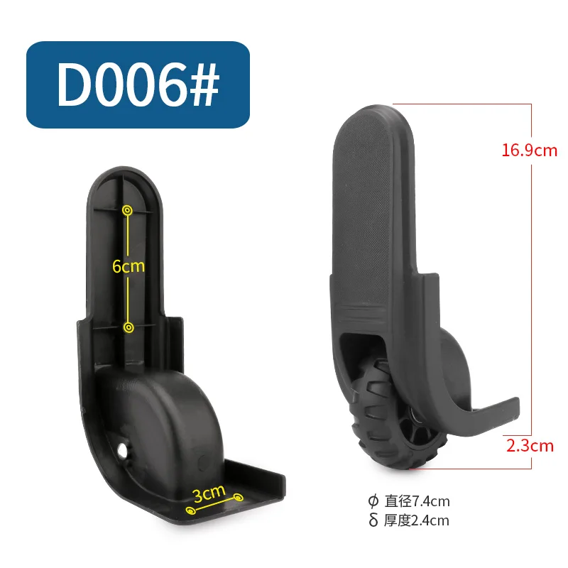 Luggage New Wheels Replace Repair Accessories Suitcase Repair Casters Colored Wheels Pull Rod Box Traveling Luggage Silent Wheel