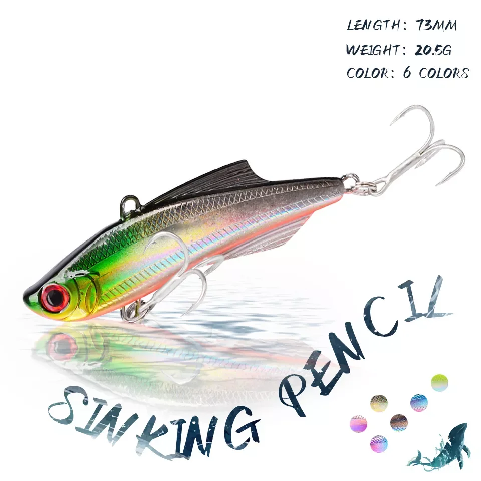 

1 шт., Тонущая рыболовная приманка, 20,5 г/73 мм