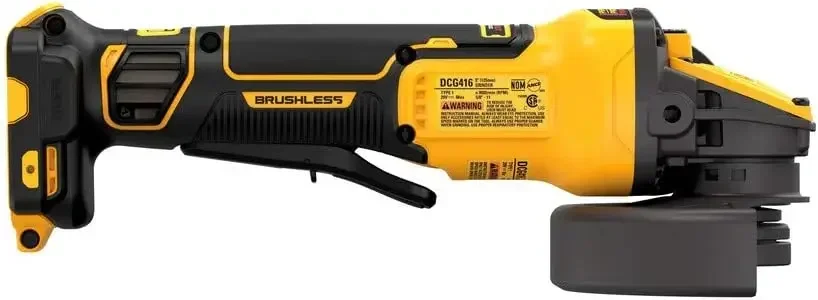 Угловая шлифмашина DEWALT409 FLEXVOLT ADVANTAGE 20V MAX* с кнопочным переключателем, от 4,5 до 5 дюймов, только инструмент (DCG416B) (art.: 3920d7e5cee73) - 3920d7e5cee73