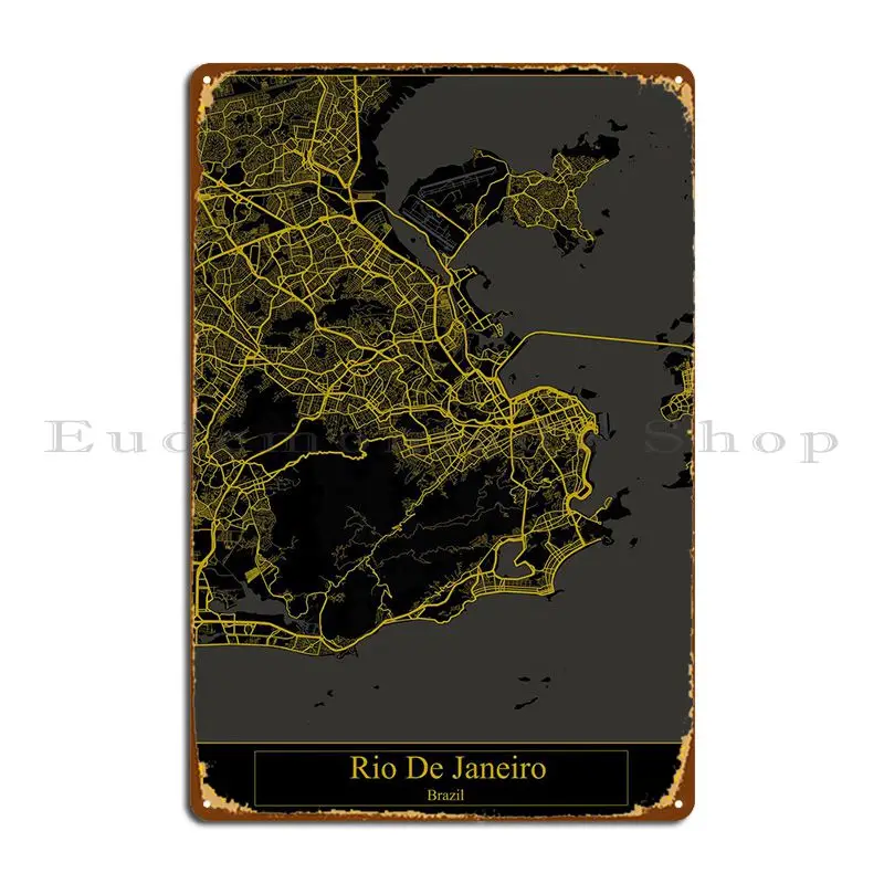 

Rio De Janeiro, бразильские металлические знаки, кинодизайн, индивидуальный дизайн, настенная роспись, оловянный плакат