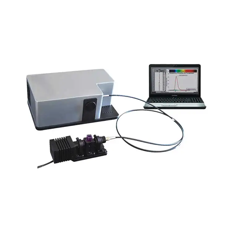 

High-Performance Fiber Optic Coupled UV/Vis CCD Spectrophotometer Instrument for Spectrum Acquisition and Analysis