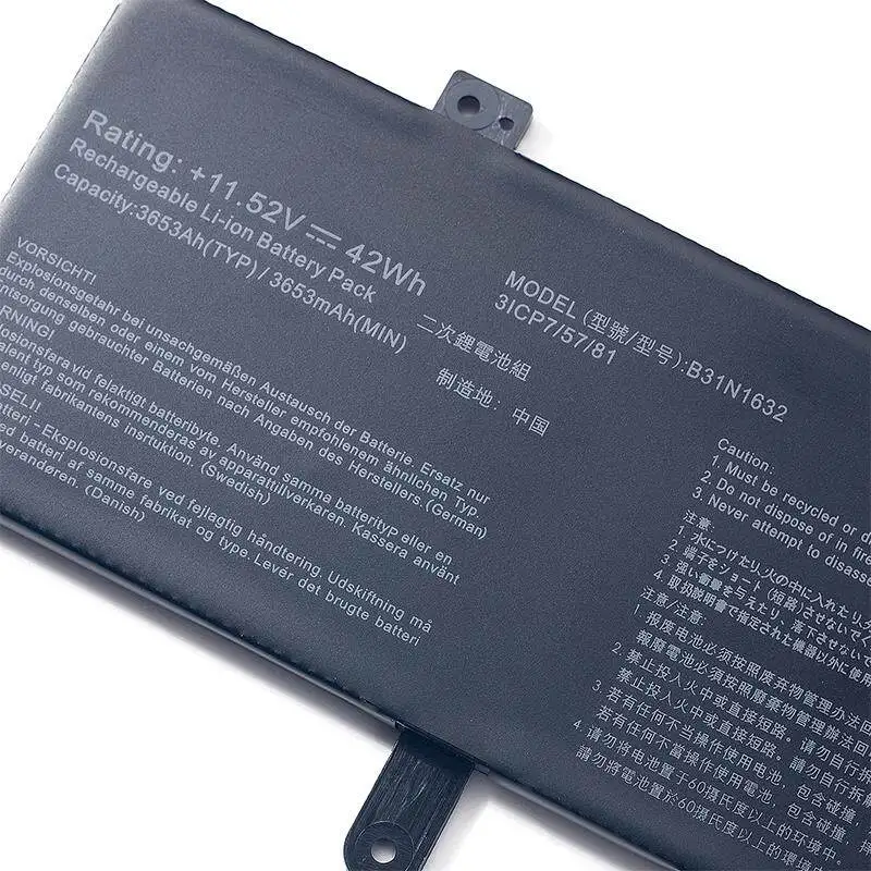 Фото Аккумулятор для ноутбуков ASUS ZenBook S4100U, S4000U, ZenbookX405, X405UA, X405UQ, замена B31N1632, 3500 мАч, 11.52В №4