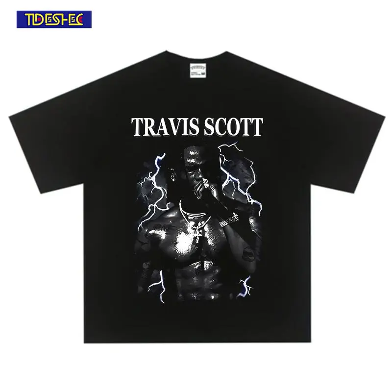 

Промытая футболка с портретным принтом рок-рэпера, уличная мода, унисекс, хип-хоп, Харадзюку, Мужская одежда, женские топы, футболки с круглым вырезом