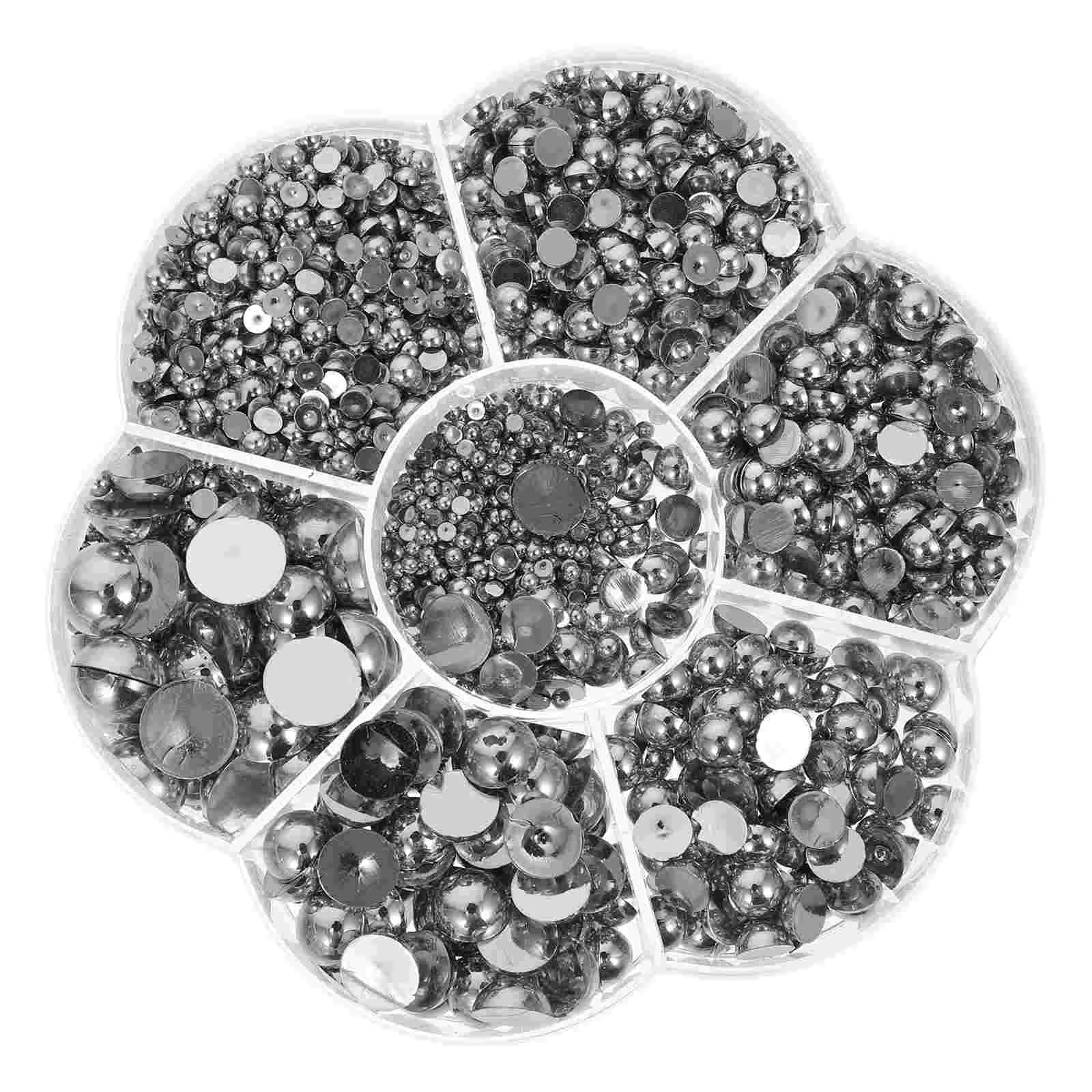 Искусственный жемчуг украшения для ногтей из смолы очаровательное полукруглое