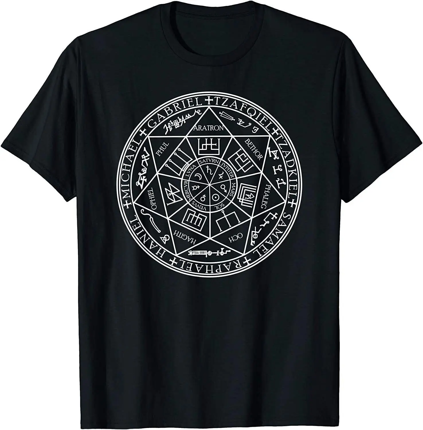 

Holy Seal Of The 7 Archangels Graphic Japanese T Shirt Fashion New Summer Style Short Sleeve Harajuku Aesthetic Men Relax Zone
