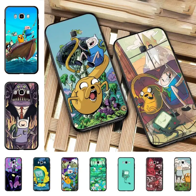 

Cartoon Adventure Time Phone Case for Samsung J 2 3 4 5 6 7 8 prime plus 2018 2017 2016 core