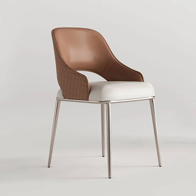 

Роскошные стулья для столовой, современные минималистичные дизайнеры, кожаные стулья со спинкой, итальянские минималистичные стулья для ресторанов