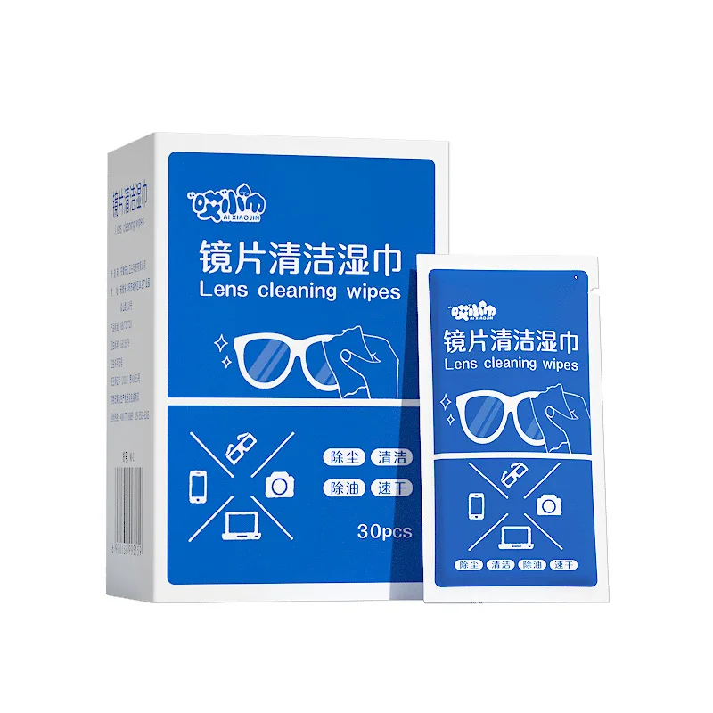 Предварительно увлажненные салфетки для линз индивидуальные чистки и экрана