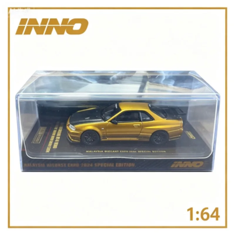 Фото INNO 1:64 Эксклюзивная модель с выставки в Малайзии, GTR-34, литая модель из сплава, подарок для мальчиков, коллекционный предмет для взрослых, декоративный элемент. №1
