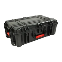 abs material hard plastic tool case shockproof waterproof tool box for multimeter with wheels and rod case