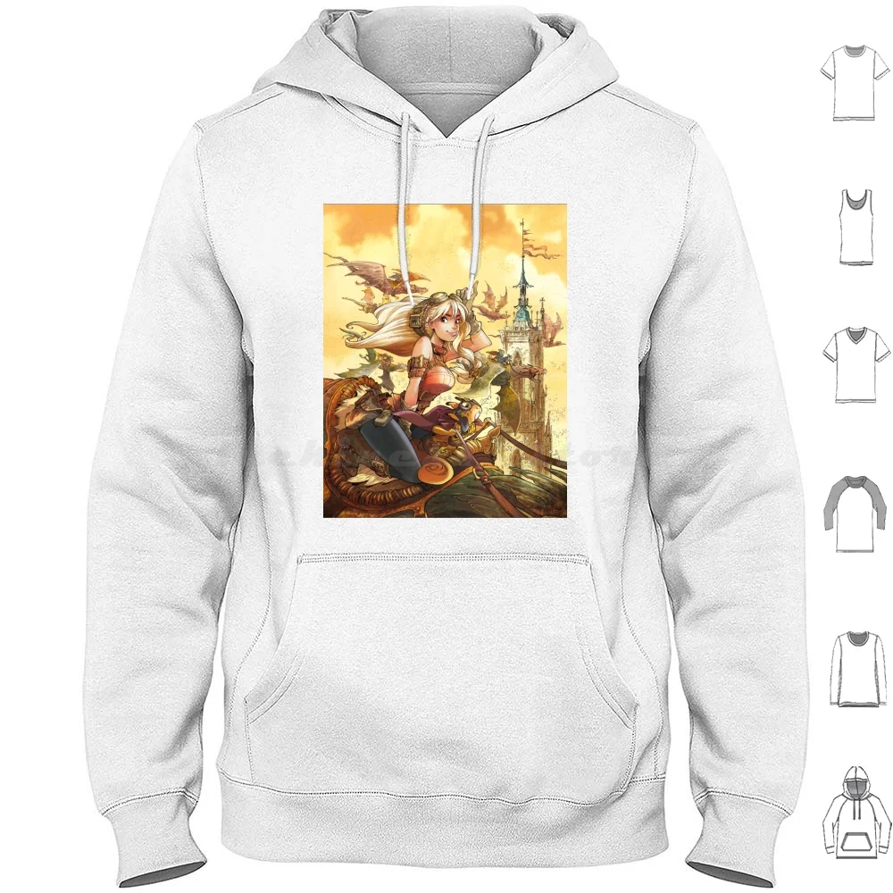 Ekho Art Hoodie Cotton Long Sleeve Retro Vintage Nostalgic 80 Comic Cartoon French France Belgium Belgian Strip Magazine