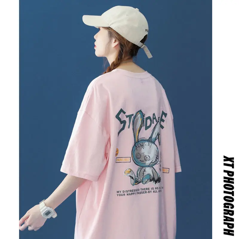 

Anime Clothes Top Women Tops Women's T-shirt Korean Fashion Woman Blouses 2021 Female Clothing Designer Friends Vintage Harajuku