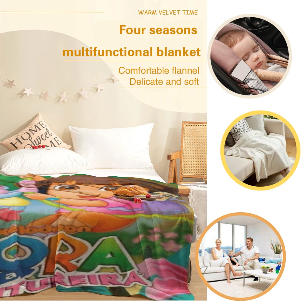 Удобное фланелевое одеяло D-oraa Adventure мягкие наборы одеял для дивана теплые