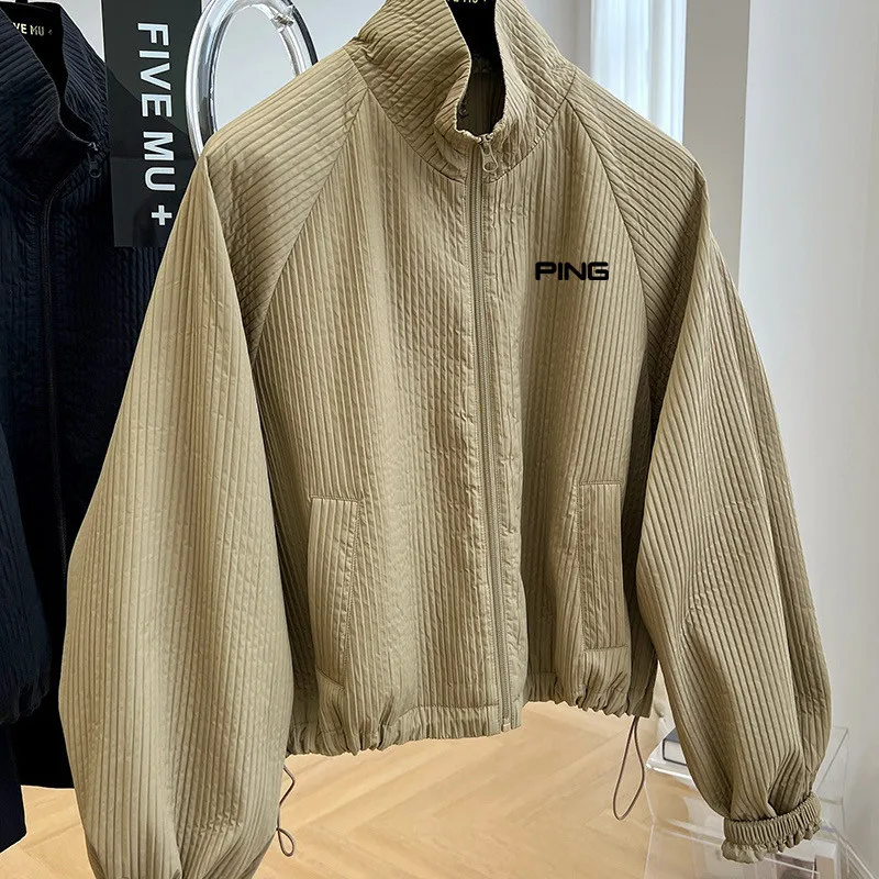 

Купальная куртка для гольфа 2023, зимняя одежда для гольфа, Женская легкая хлопковая одежда для гольфа, новая куртка, ветрозащитное пальто, купальная одежда