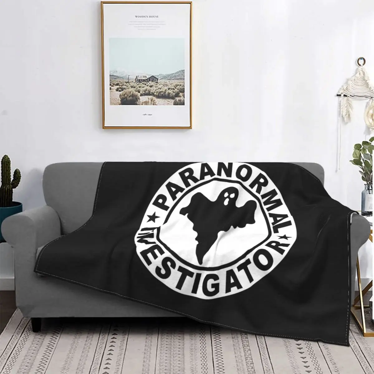 Паранормальный детектор супернатуральное одеяло с логотипом призрака теплый