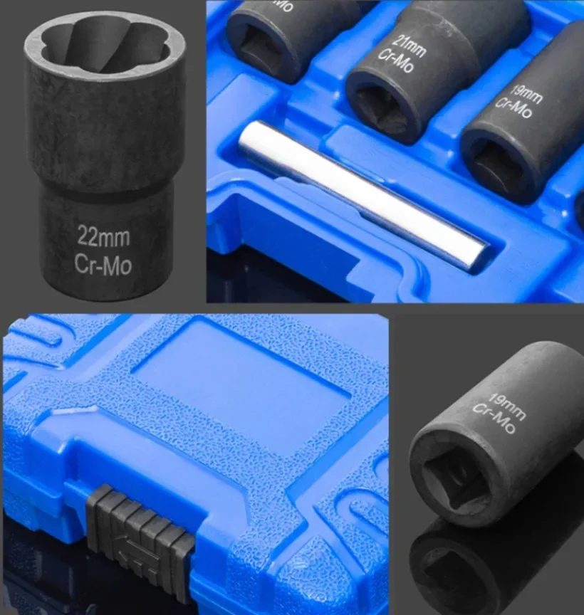 5 шт. поворотный удар поврежденный гайковый болт съемник винтов экстрактор для