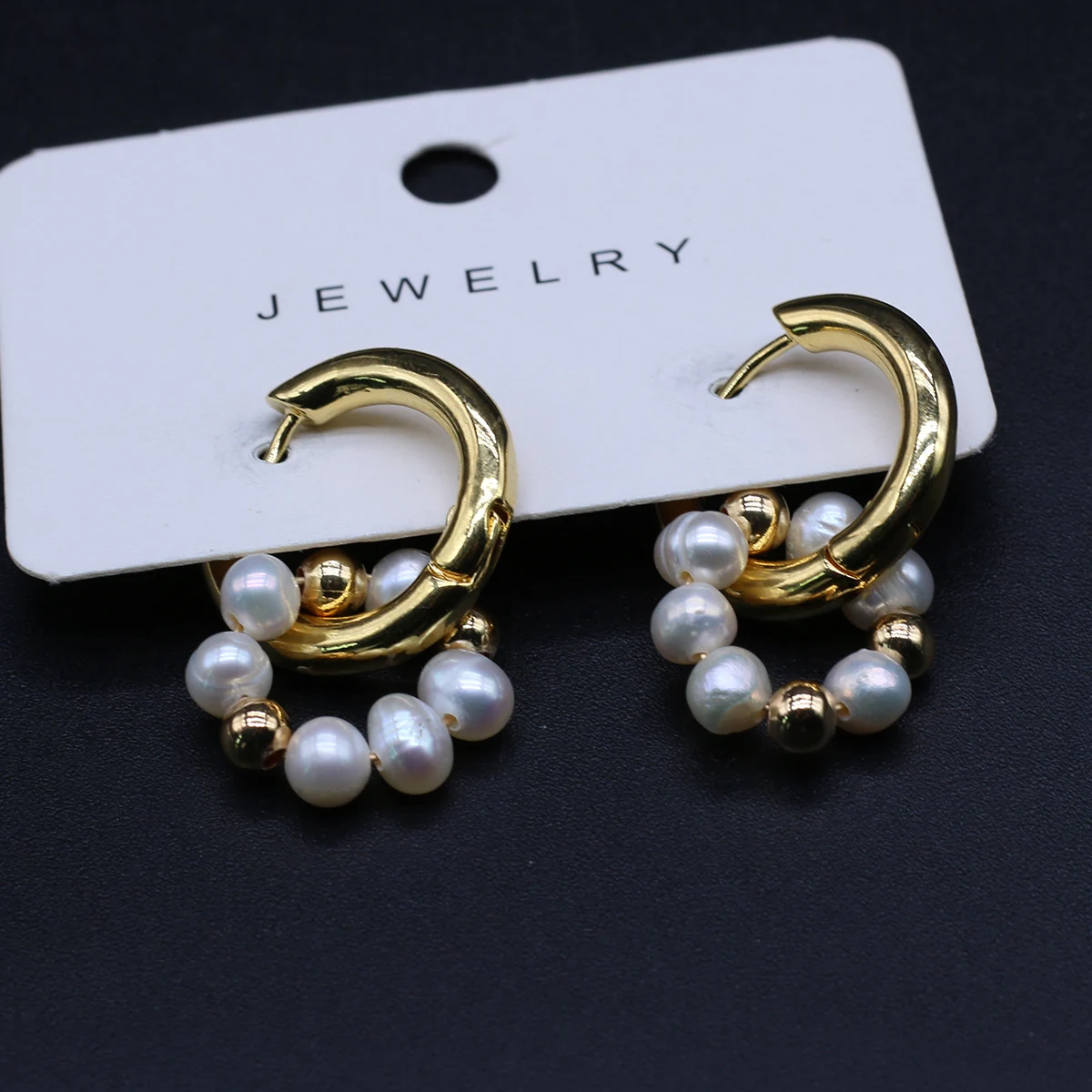 

A Pair Pearl Earrings Natural Freshwater White Pearls Bead Earrings For Women Luxury Wedding Jewelry Anniversary Gifts 26x27mm