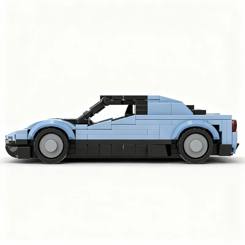 300 деталей MOC: Конструктор Bertone Runabout Barchetta Targa, идеи для сборки, кирпичики DIY, подарки на день рождения и Рождество для детей, игрушки (art.: 3920dc70bd718) - 3920dc70bd718
