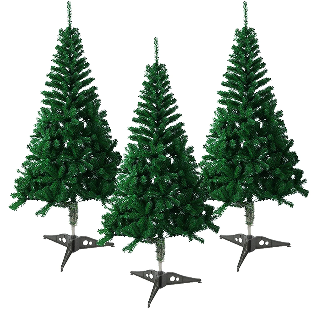 

Зеленая Рождественская елка с шифрованием, 60 см, мини искусственное украшение для рождественской елки, настольные украшения из ПВХ для дома...