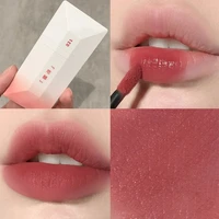4 colors velvet matte lip gloss lipsticks waterproof lasting not easy to fade lip glaze red pink nude soft mist texture makeup