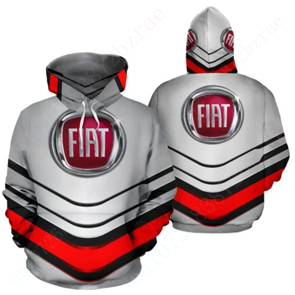 

Fiat Hoodies Anime Oversize Hoodie 3D Printing Pullover Top Harajuku Sweatshirt Essentials Streetwear Casual Men's Clothing