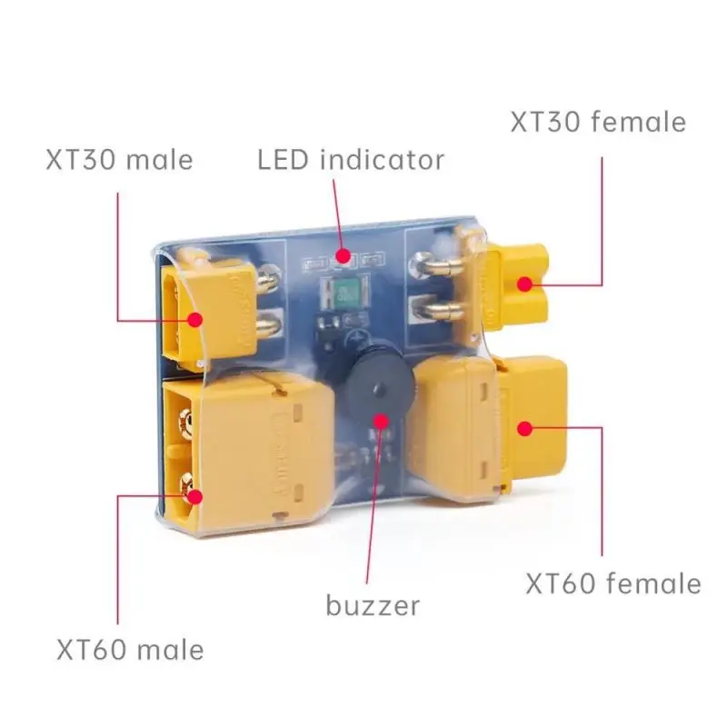 

IFlight XT30 / XT60 Fuse Test Safety Anti-Short Circuit Protection Smart Smoke Stopper Plug for FPV Racing Drone Airplane Models
