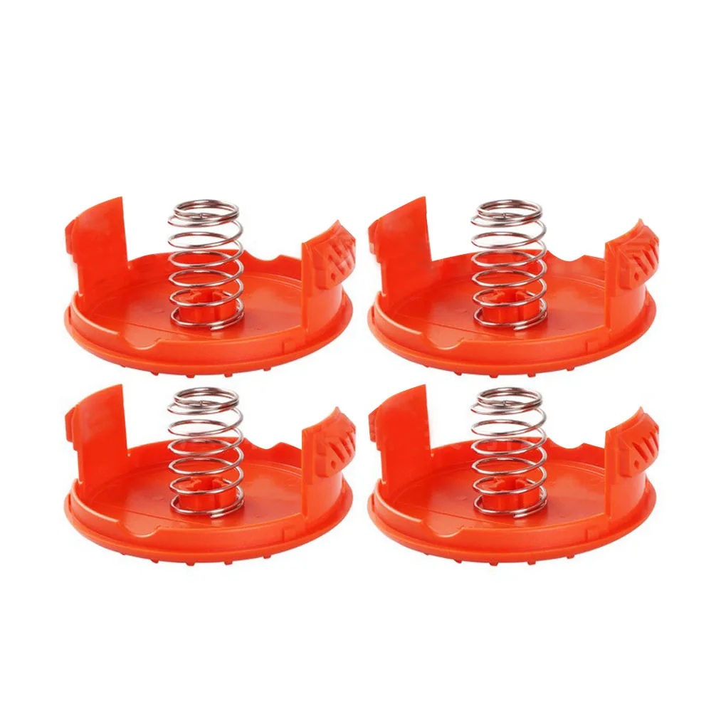 

4 Sets Spool Caps Springs Accessories Kit Mower Component Mowing Machine Repair Part Replacing Fitting Body Components