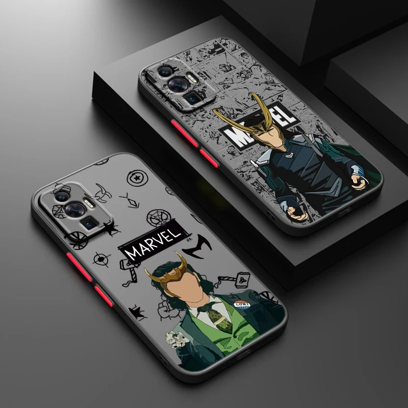 Marvel Loki Captain America для Xiaomi Redmi 13C 12C 12 11A 10X 10C 9C 9AT 9 A2 A1 Power Prime Plus матовый полупрозрачный