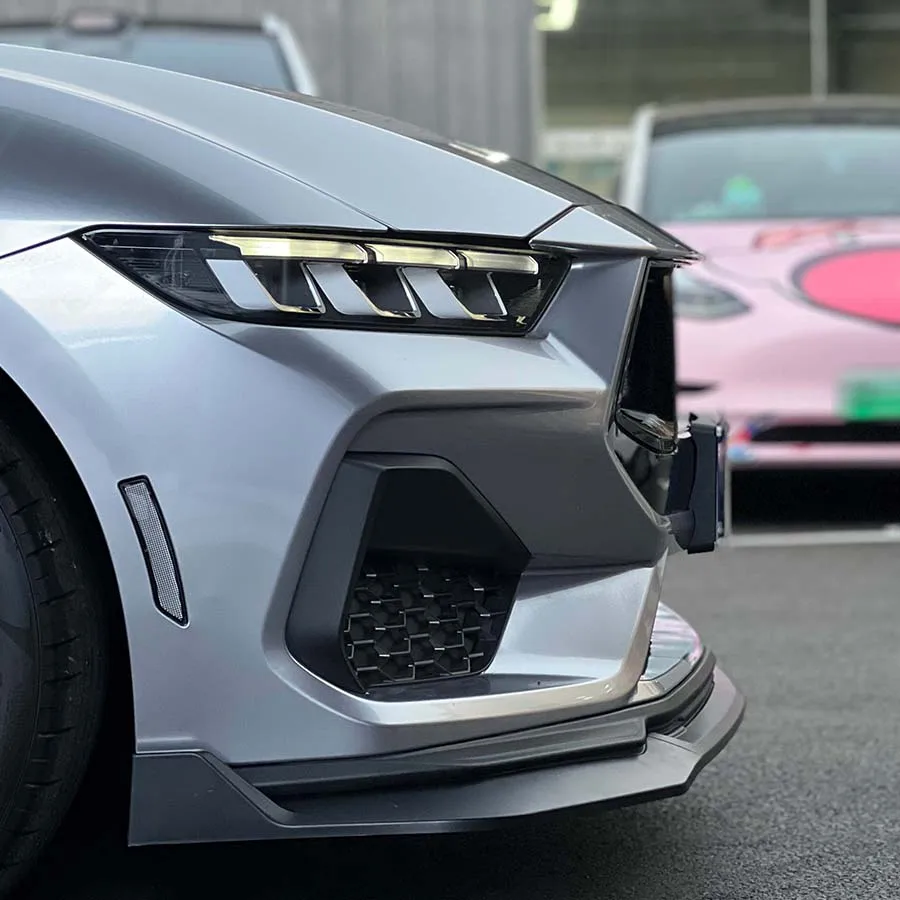 Матовый черный передний разделитель для Ford Mustang Dark Horse S650 2.3T EcoBoost 2024, передний разделитель подбородка, автомобильные аксессуары, комплекты кузова (art.: 3920cb794df0e) - 3920cb794df0e