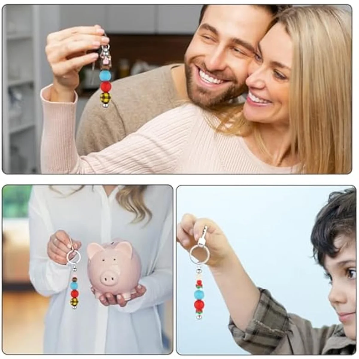 50 шт. пустые брелки из бисера металлический брелок сделай сам для бара подвески