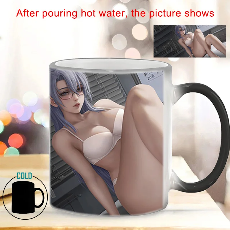 

Creative Color Changing Mug BSKT-078 Thermosensitive Mugs Coffee Cups Sublimation Blanks Discoloration Cup Personalized Gifts