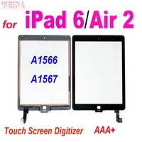 9 7 touch for ipad air 2 air2 a1566 a1567 touch screen digitizer for ipad 6 touch screen sensor outer glass panel replacement