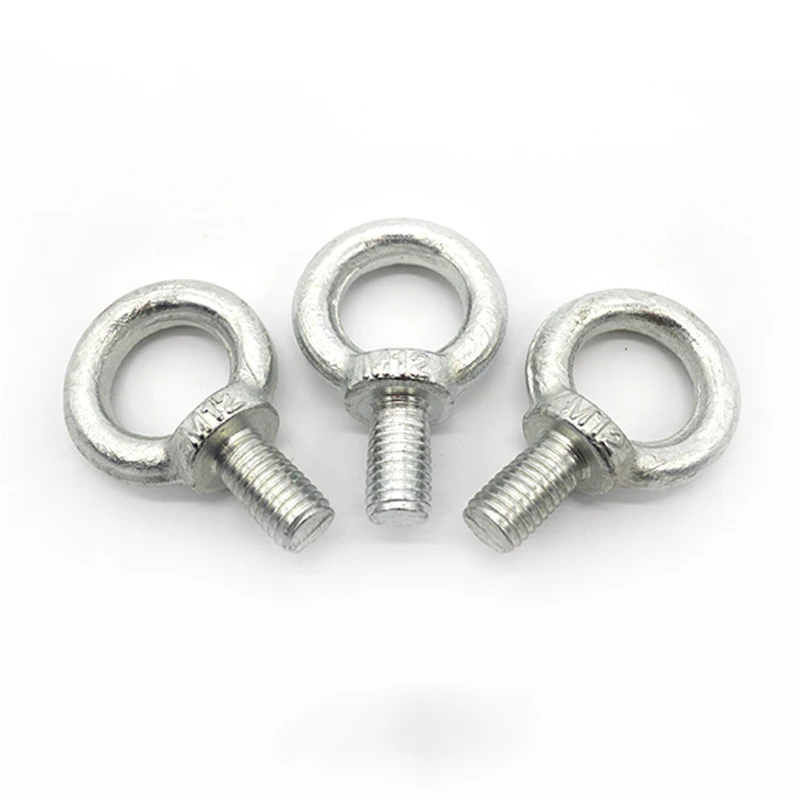 

M6 M8 M10 M12 M14 M16 M18 M20 White Zinc Plated Carbon Steel Male Thread Marine Round Lifting Eye Ring Bolt Screw