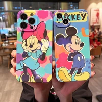 disney mickey minnie mouse phone case for iphone 11 12 13 mini pro xs max 8 7 6 6s plus x 5s se 2020 xr case