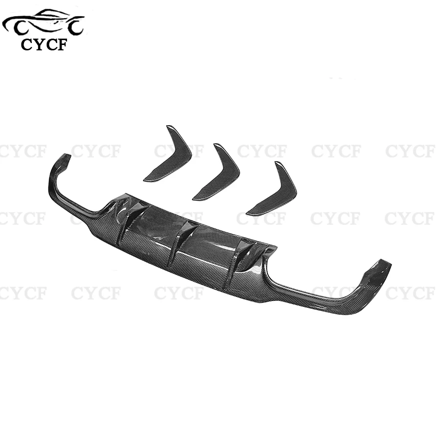Для Mercedes-Benz C Class W204 C63 AMG 2012-2014 задний бампер из углеродного волокна диффузор