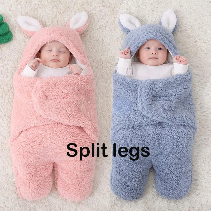 

Envelope for Newborns Winter Warm Flannel Baby Sleeping Bags Baby Sleepsacks for 0-9 Months Baby Wrap Blankets Cocoon for Babies