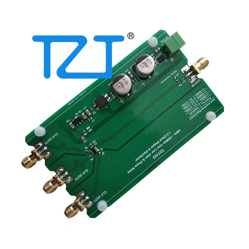 TZT TD1103 Clock Distributor Wave Shaper Sine Wave to Square Wave 1MHz-150MHz Low Phase Noise