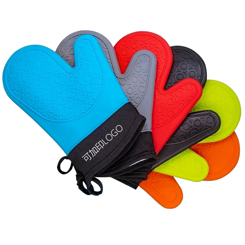 

Silicone Microwave Gloves Gloves One Piece Oven Baking Hot Pot Mitts Heat Resistant Kitchen Baking Cooking Tool