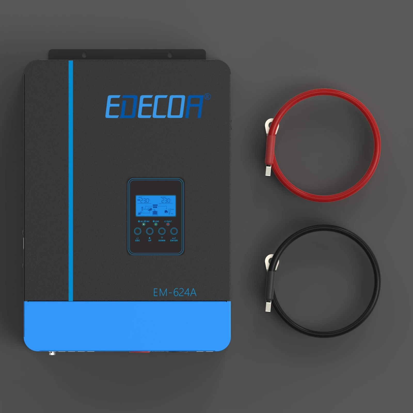 EDECOA 6.2KW гибридный солнечный инвертор 48В 220В 230В MPPT 110A солнечное зарядное