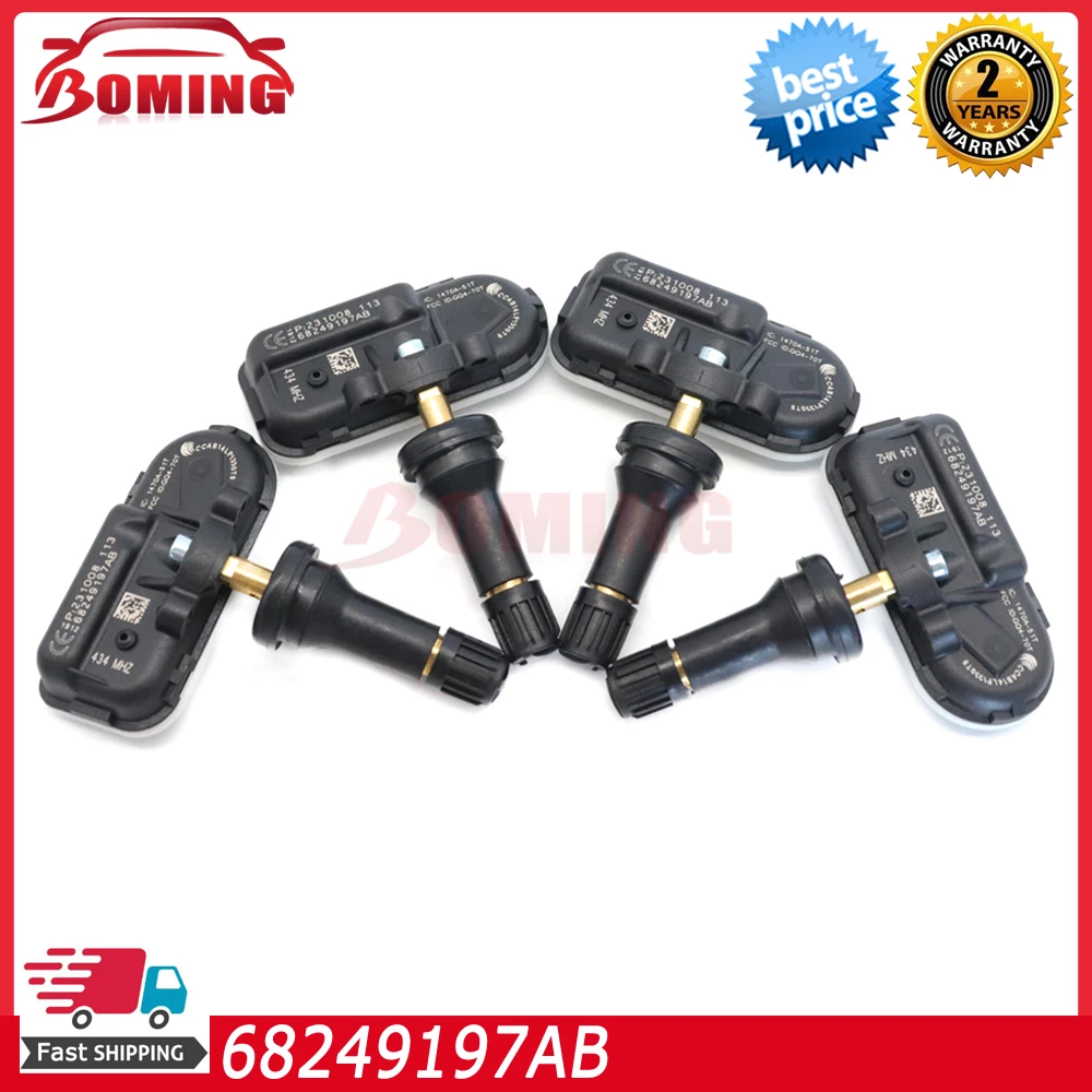 Автомобильный датчик контроля давления в шинах TPMS 68249197AB для Jeep Cherokee Ram 1500 2500 3500 2014-2016 68239720AA