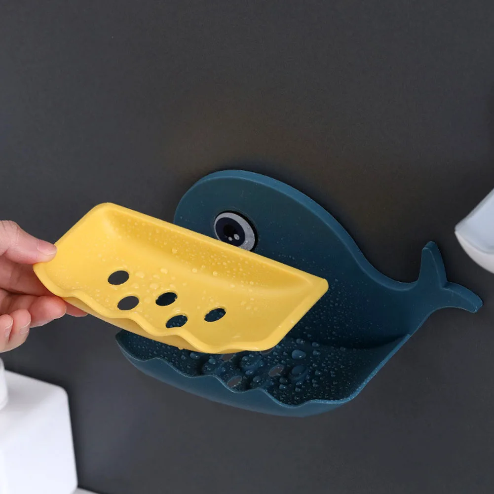 

Whale Shape Soap Box Drain Soap Holder Box Bathroom Shower Soap Holder Dish Storage Plate Bathroom Supplies Bathroom Gadgets