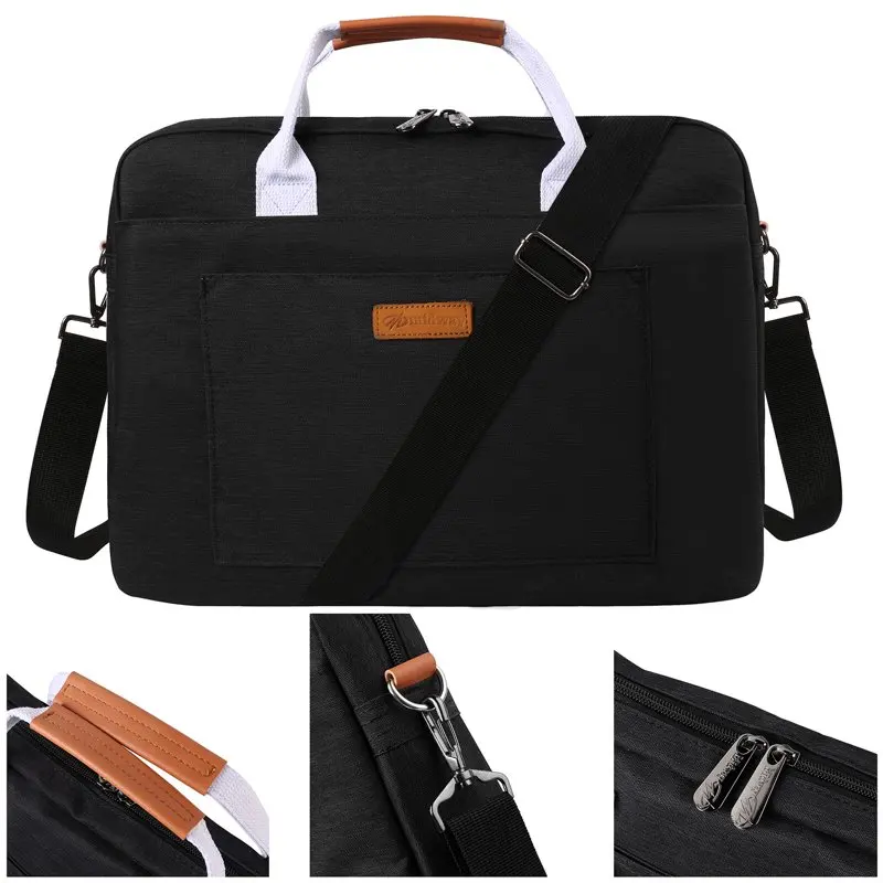 

Carbon Elegant Slim 13-14 Inch Shoulder Briefcase Bag for MacBook Pro 13, MacBook Air 13, Surface Book 13.5, XPS 13, Envy 13, Ze