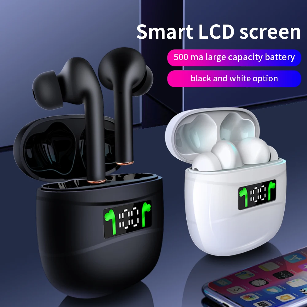 

TWS Bluetooth-наушники с микрофоном, IPX7, светодиодным дисплеем
