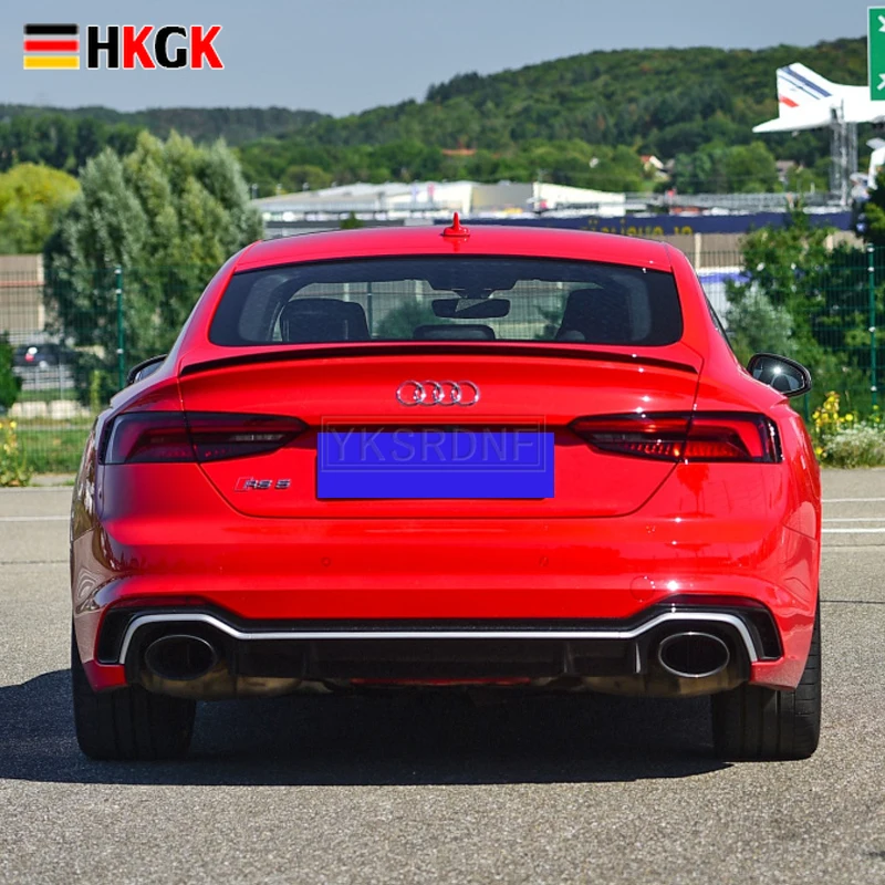

Подходит для Audi A5 2017 2018 2019 2020 Высококачественный ABS Материал Цвет автомобиля украшение в виде хвостового крыла